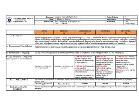 dll filipino 6 3rd quarter.